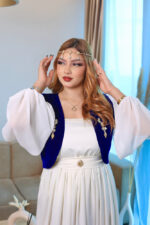 Sahar blanc | bleu roi