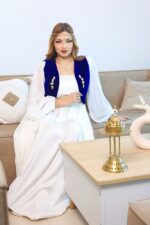 Sahar blanc | bleu roi – Image 3