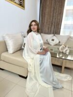 Abaya Classy bleu gris – Image 5